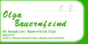 olga bauernfeind business card